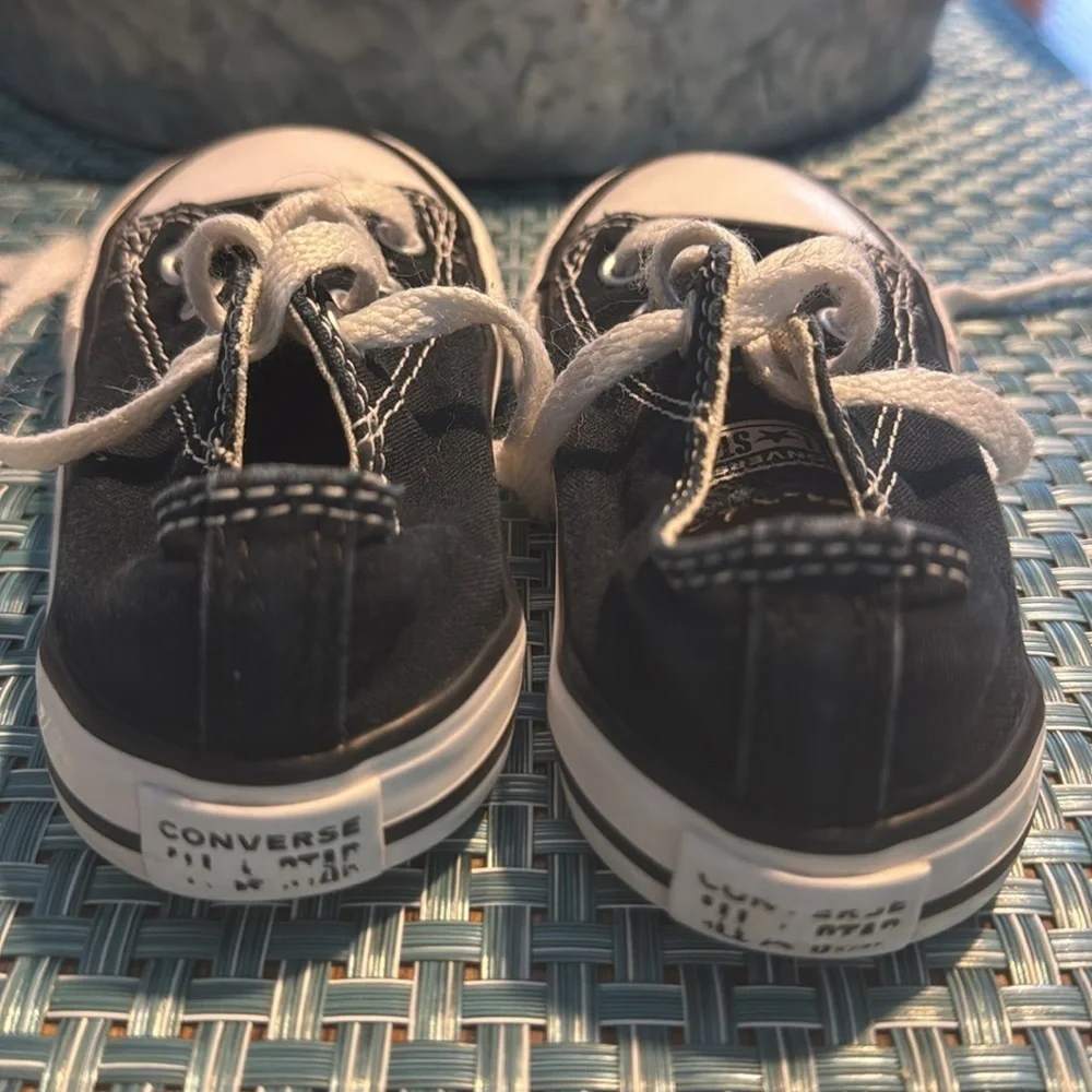 Converse All-Star Black & White Chuck Taylor Sneakers - Size  7 Toddler